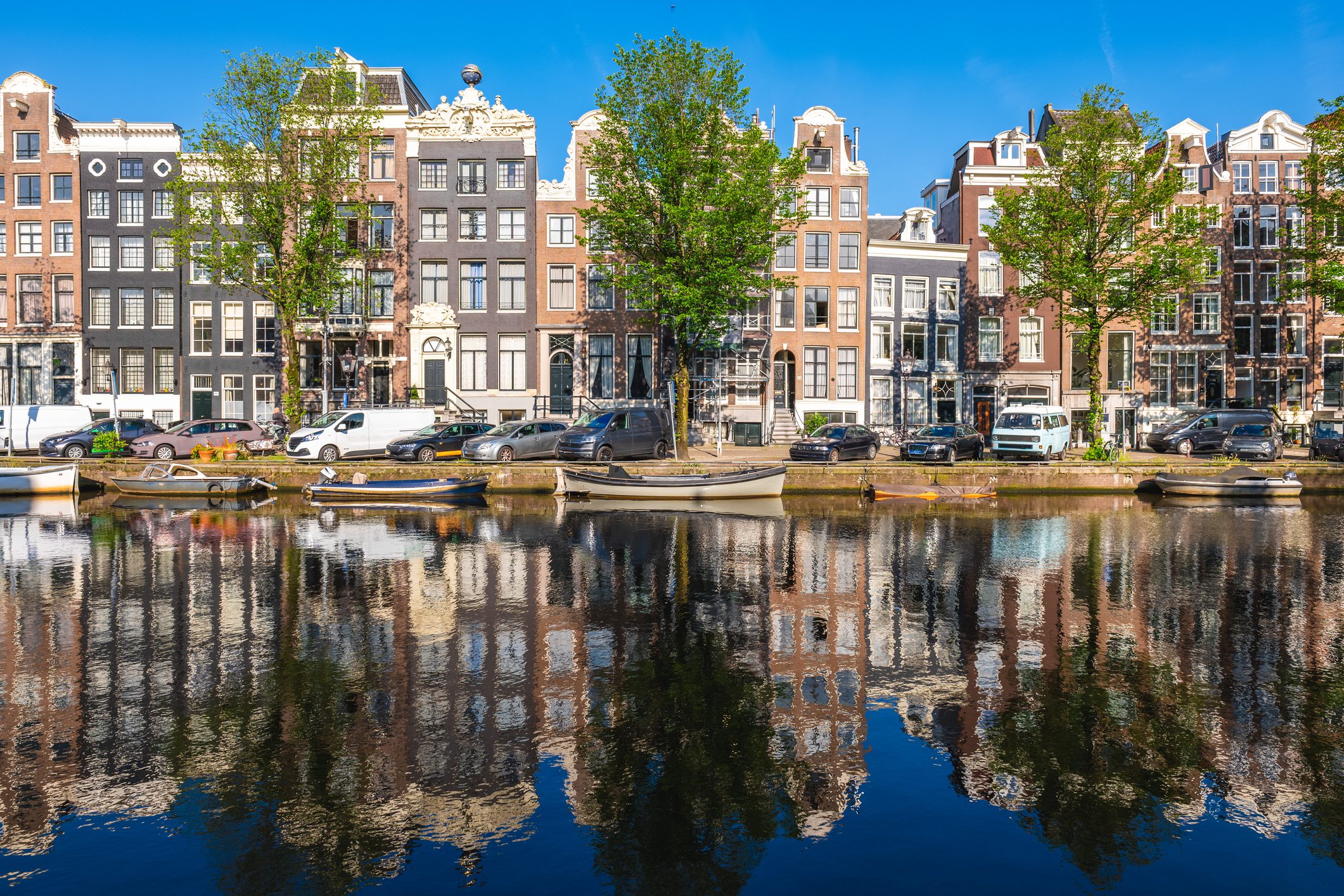 Scenic view of Amsterdam waterfront