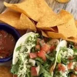 Mexican food with fresh toppings
