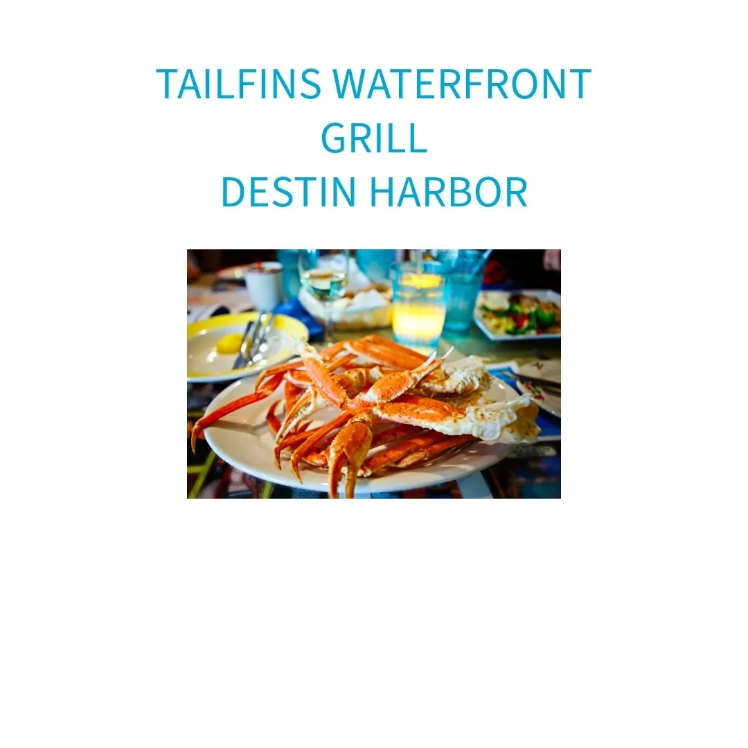 Crab legs at Tailfins Waterfront Grill