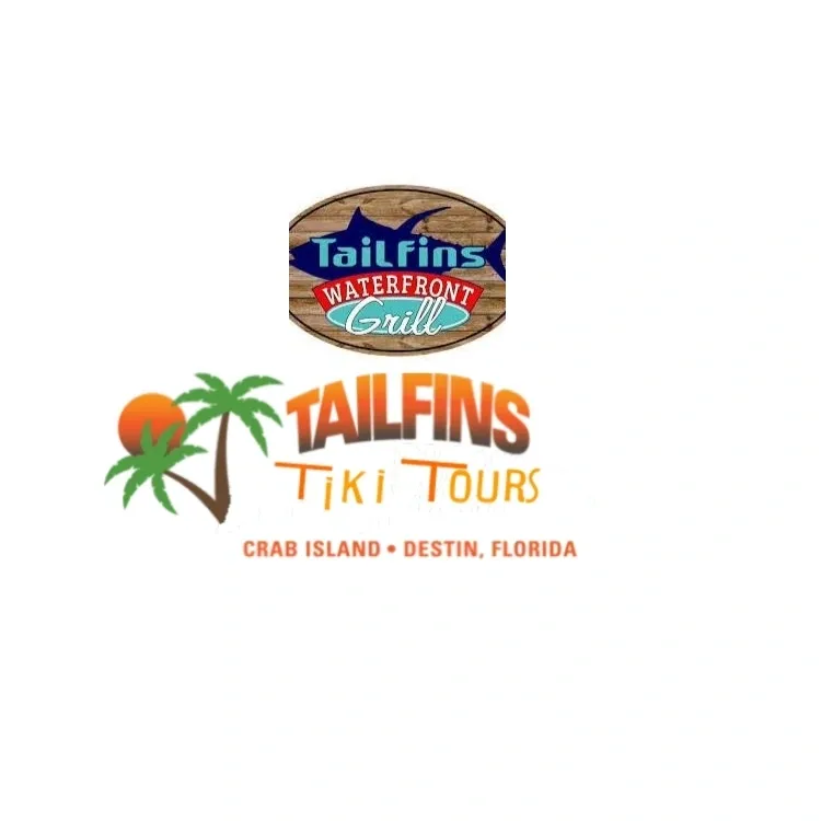 Tailfins Waterfront Grill and Tiki Tours logo