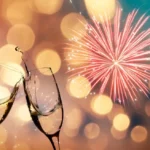 Festive cheers and bright fireworks display