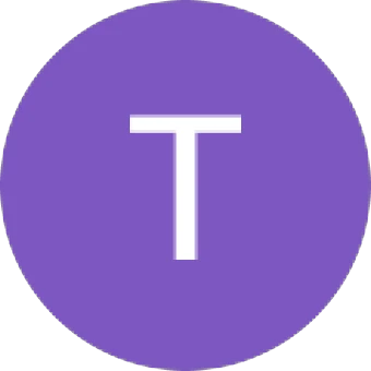 Alphabet T in purple circle